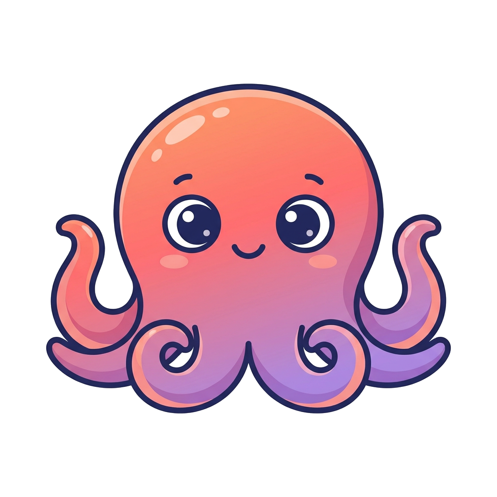 Ollie, the friendly Special Mom App octopus mascot